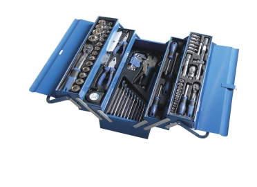Caisse à outils composée de 85 outils