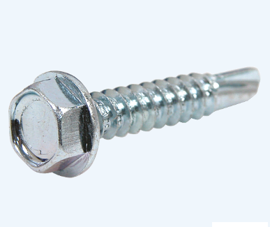 Vis autoperceuse tête hexagonale acier zingué blanc 4.8 32