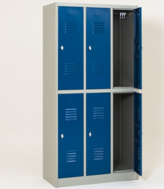 VESTIAIRE BIPLACE 6 CASES- LIVRE M