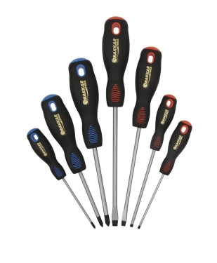 JEU DE 7 TOURNEVIS PLAT ET PHILIPS