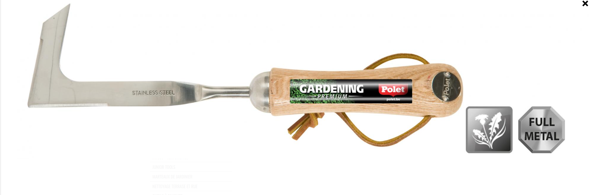 COUTEAU DESHERBEUR A LAME INOX