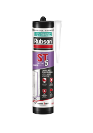 Mastic silicone ST 5 pour sanitaire et carrelage - gris moyen - cartouche de 300 ml
