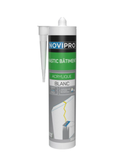 Joint mastic acrylique blanc - cartouche de 300 ml