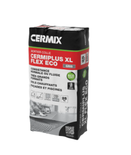 Mortier-colle Cermiplus XL Flex Eco - sac de 25 kg