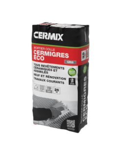 Mortier colle Cermigres ECO gris sac de 25kg 0020301101